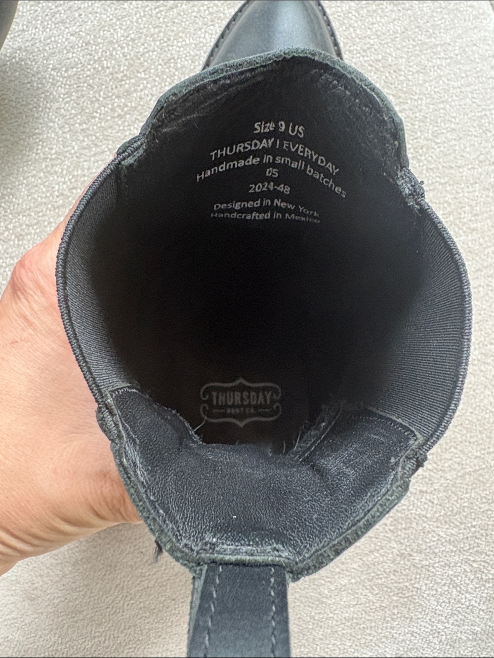 Thursday Boot Co - Black Leather “Knockout” - Picture 7 of 8